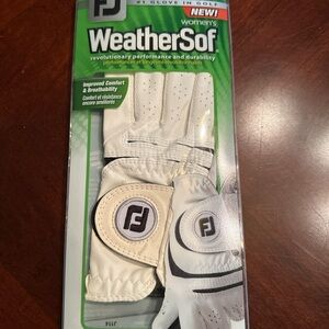 FootJoy Women's WeatherSof Golf Glove - White